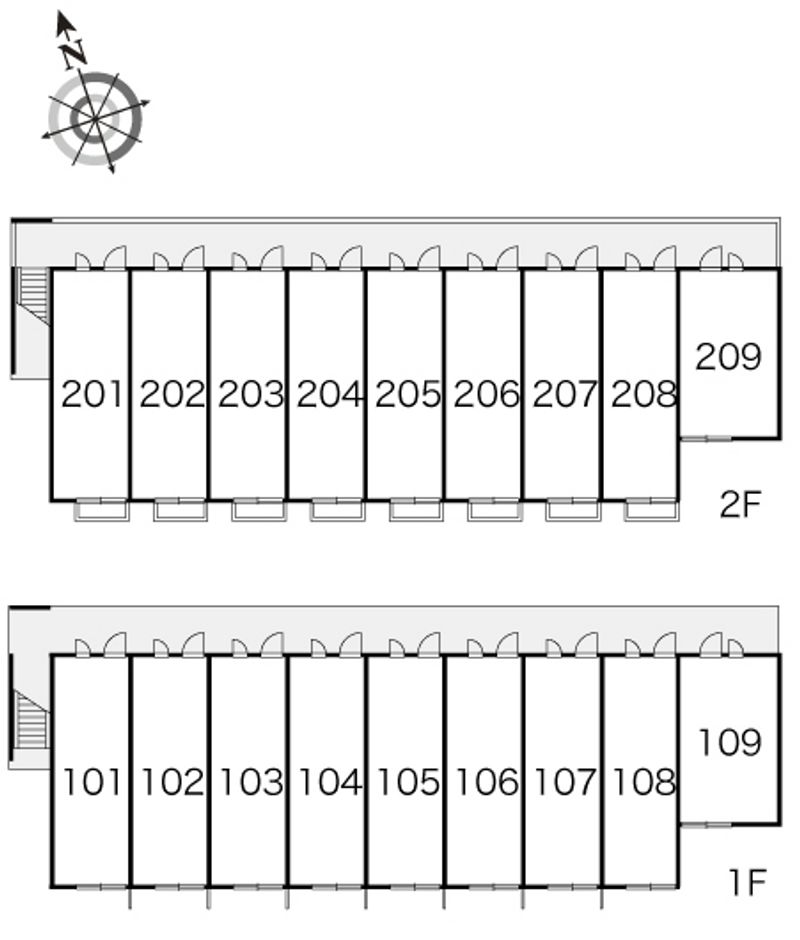 レオパレス春 間取り配置図