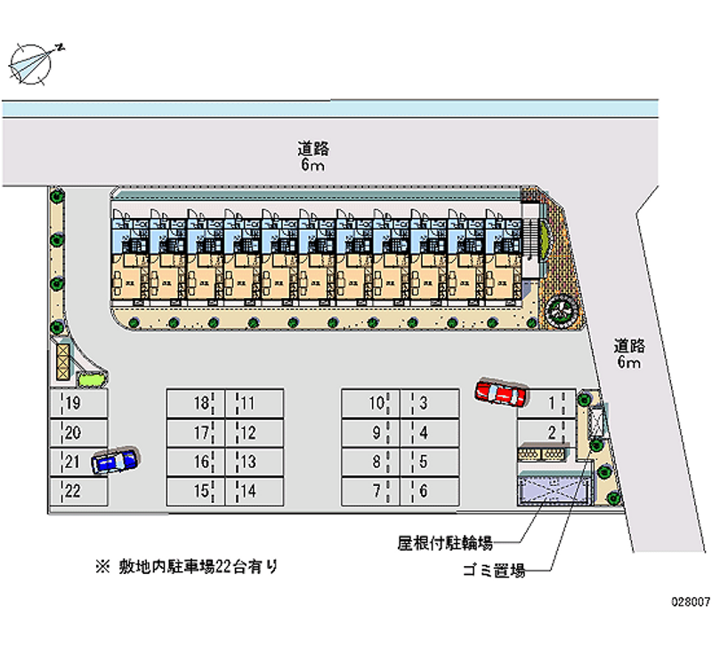 レオパレスパストラル　砺波 月極駐車場