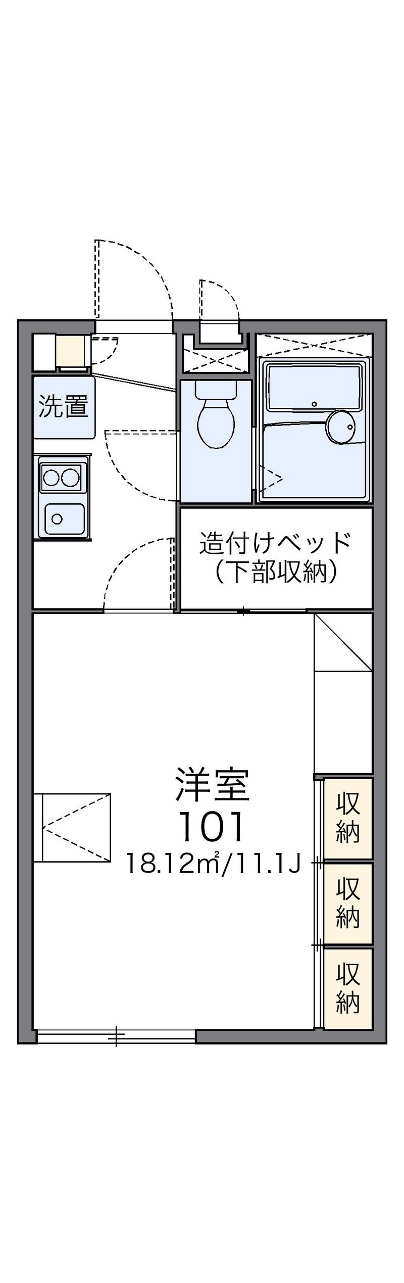 レオパレストーワ 間取図