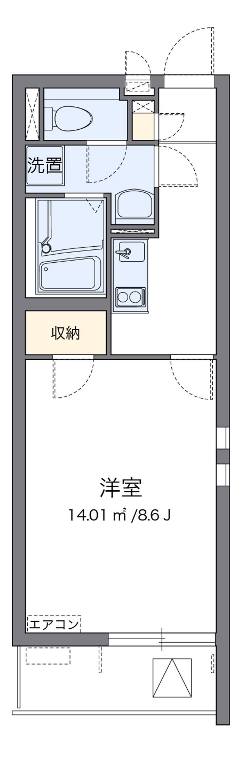 クレイノ未来 間取図