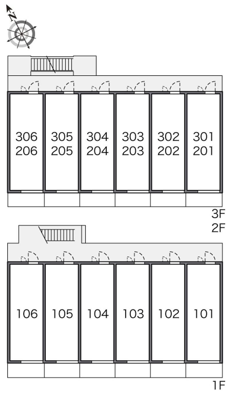 レオパレスブランシェ 間取配置図