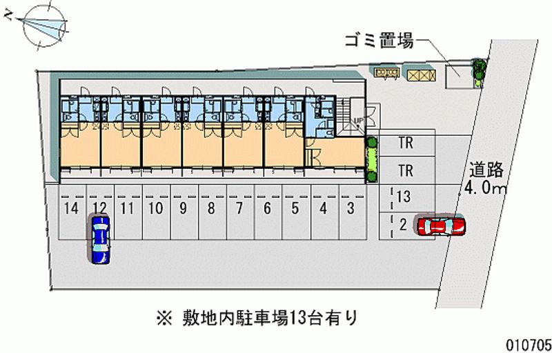 レオパレスＮＩＳＨＩＨＡＲＡ 月極駐車場