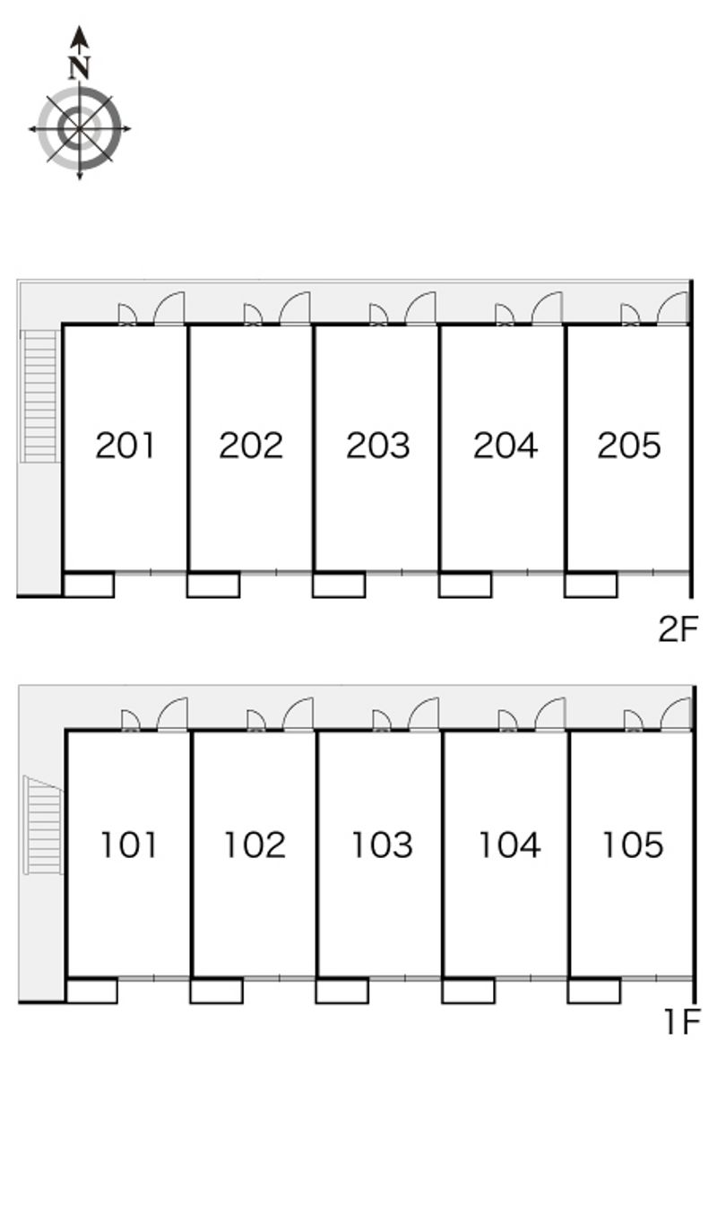レオパレスＴ．ＨＯＵＳＥ 間取配置図