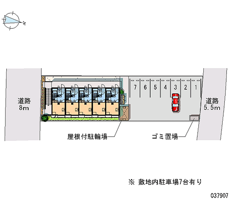 レオパレスファーム 月極駐車場