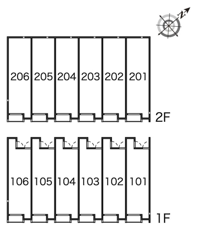 レオネクストポムールⅠ 間取配置図