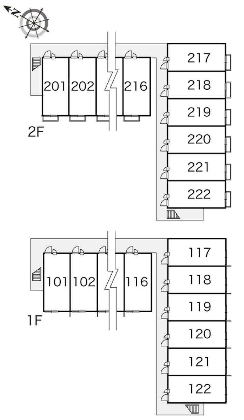 レオパレスショコラⅠ 間取配置図