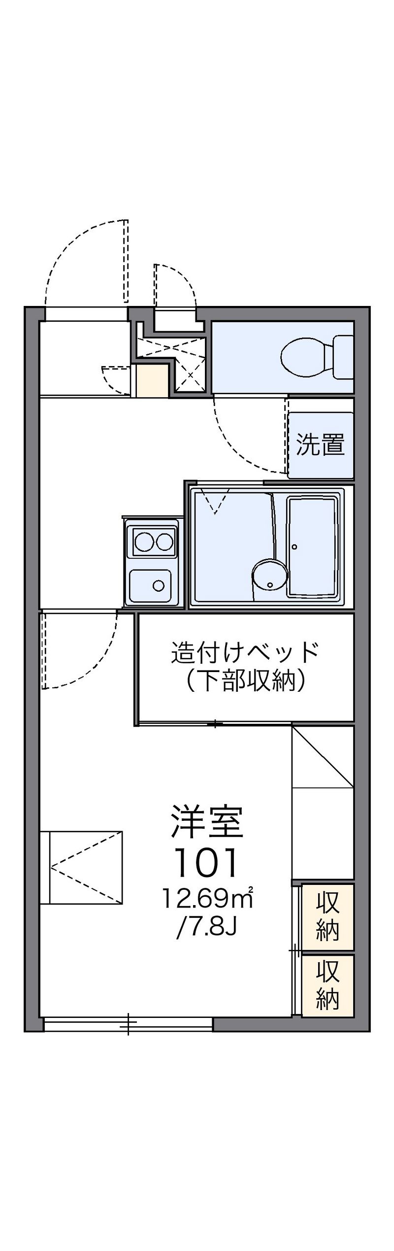 レオパレスソルジェンテ 間取図