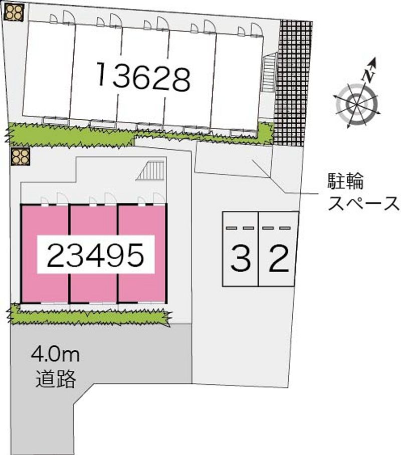 レオパレスメルベーユⅢ 配置図