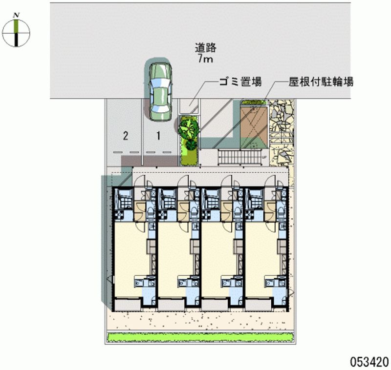 レオネクスト駒止 月極駐車場