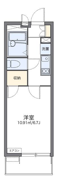 レオパレスルミエール 間取り図