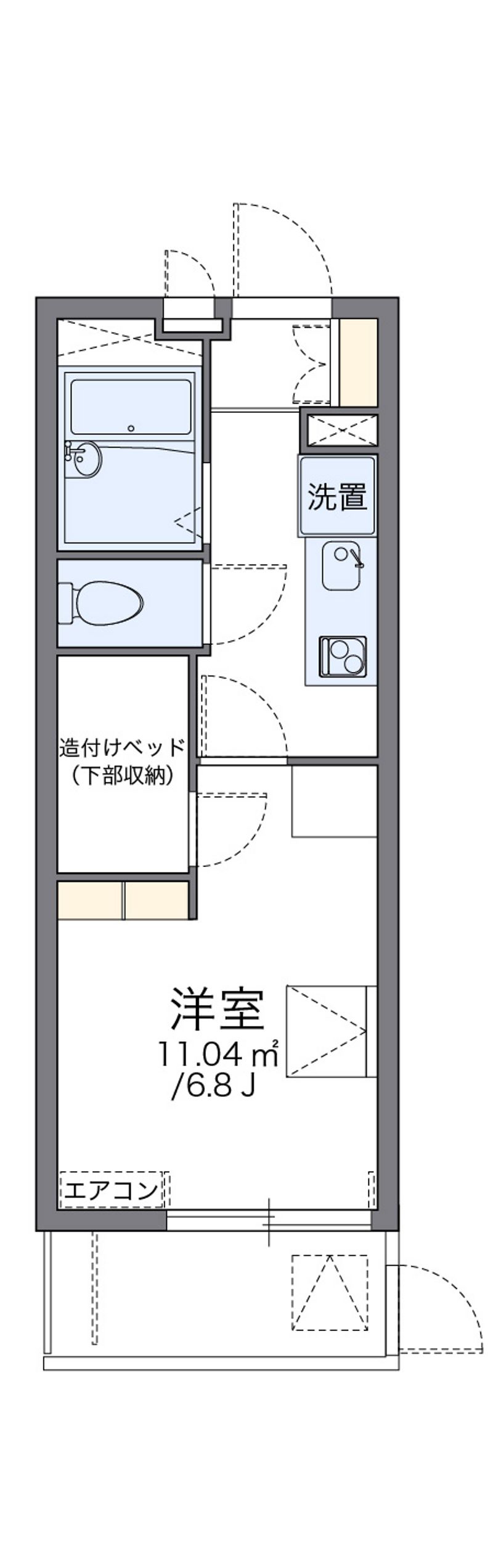 レオパレスメイセイ　Ⅱ 間取図