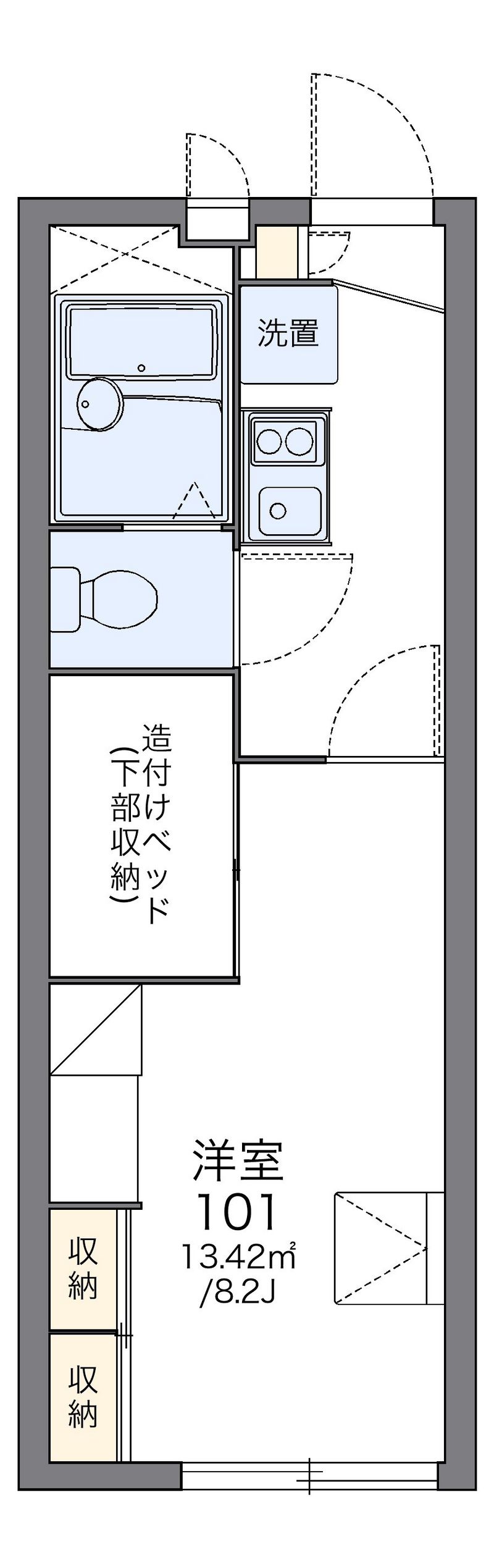 レオパレスＭＡＲＧＵＥＲＩＴＥ 間取図
