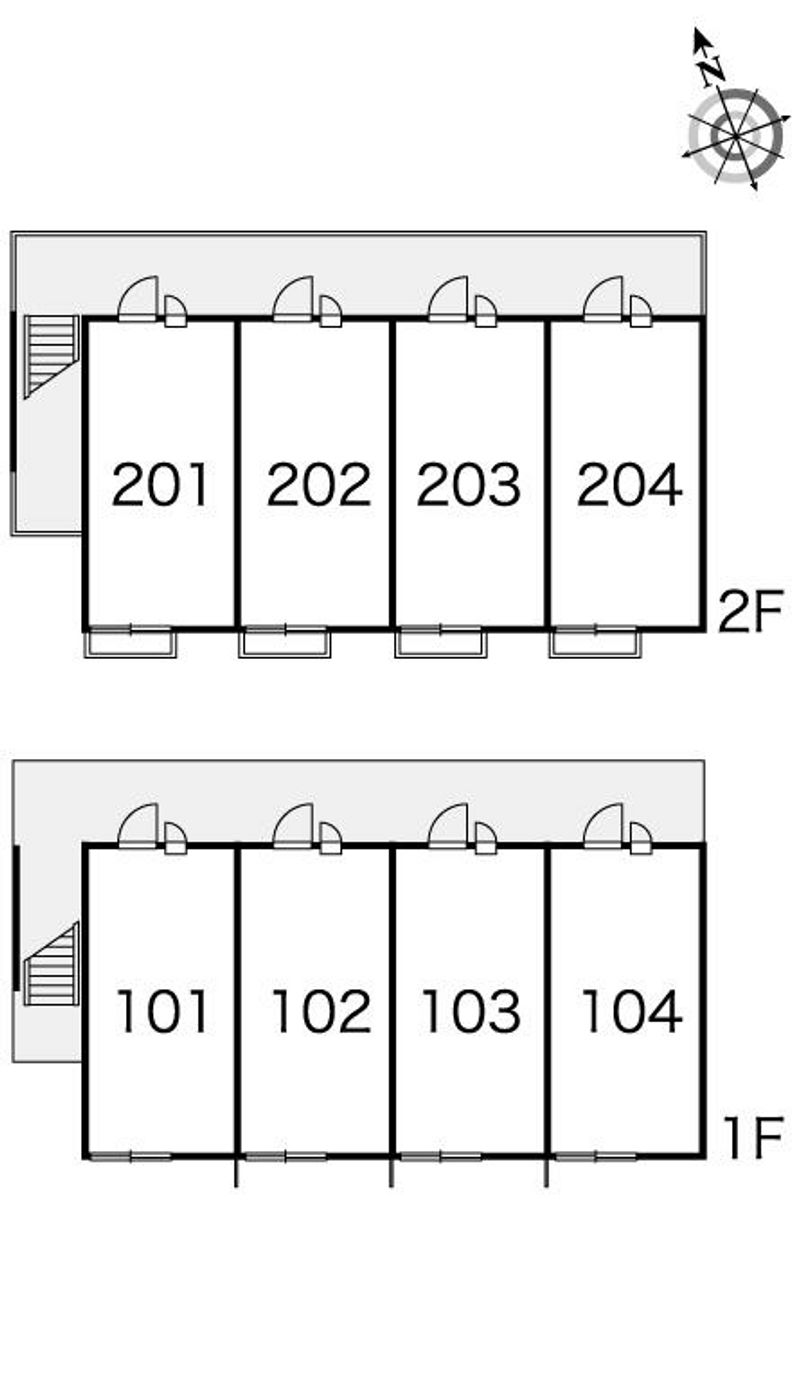 レオパレスグラスヒル平潟Ｄ 間取り配置図