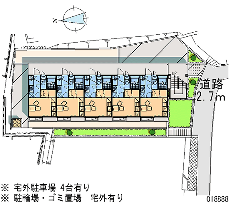 レオパレス中垣内 月極駐車場