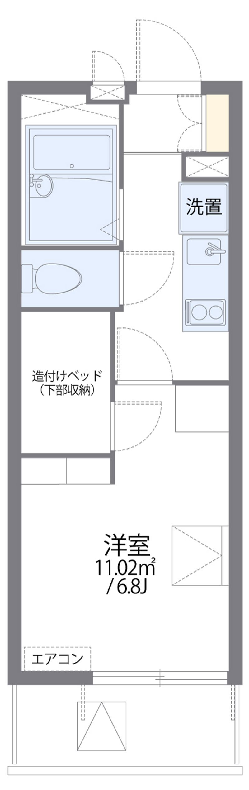 レオパレス博多豊Ⅰ 間取図