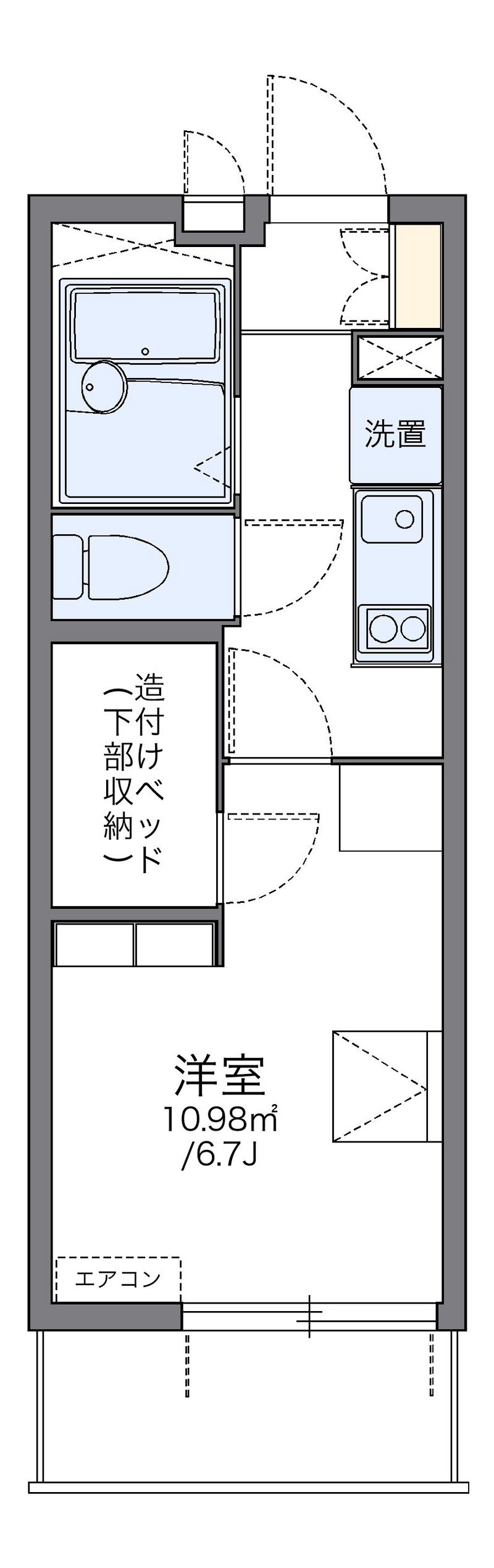 レオパレス大曽根駅前 間取図