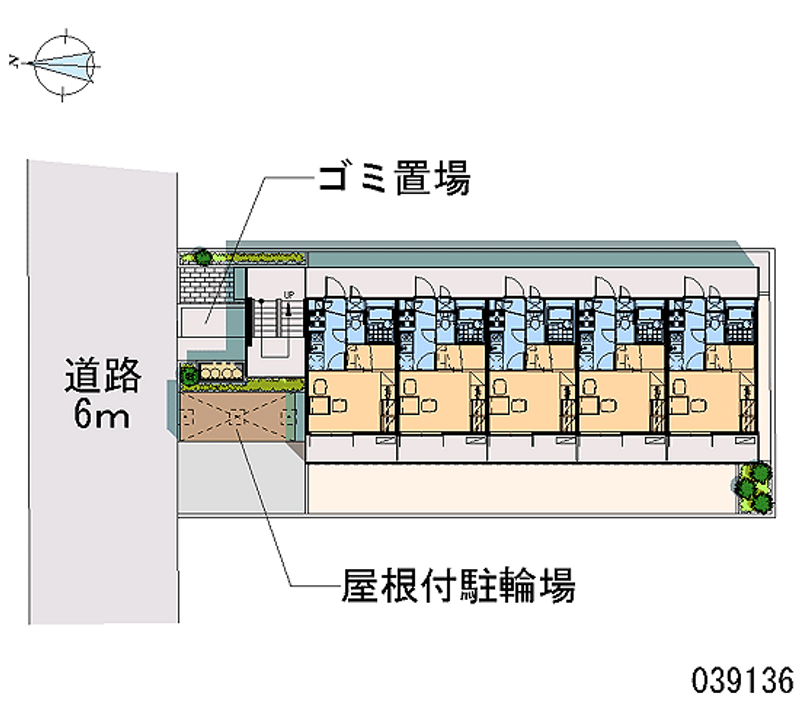レオパレス大和田Ⅱ 区画図