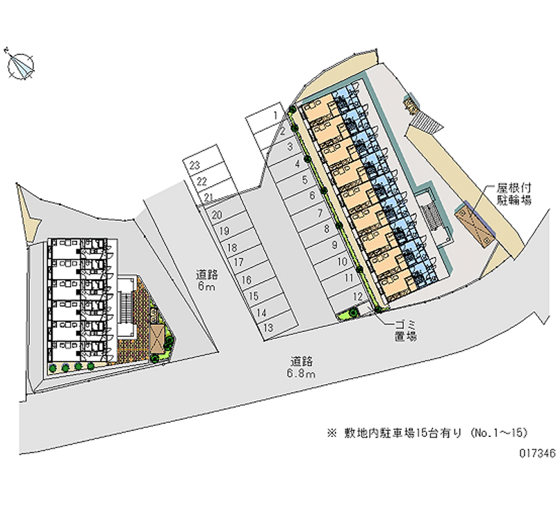 17346 Monthly parking lot