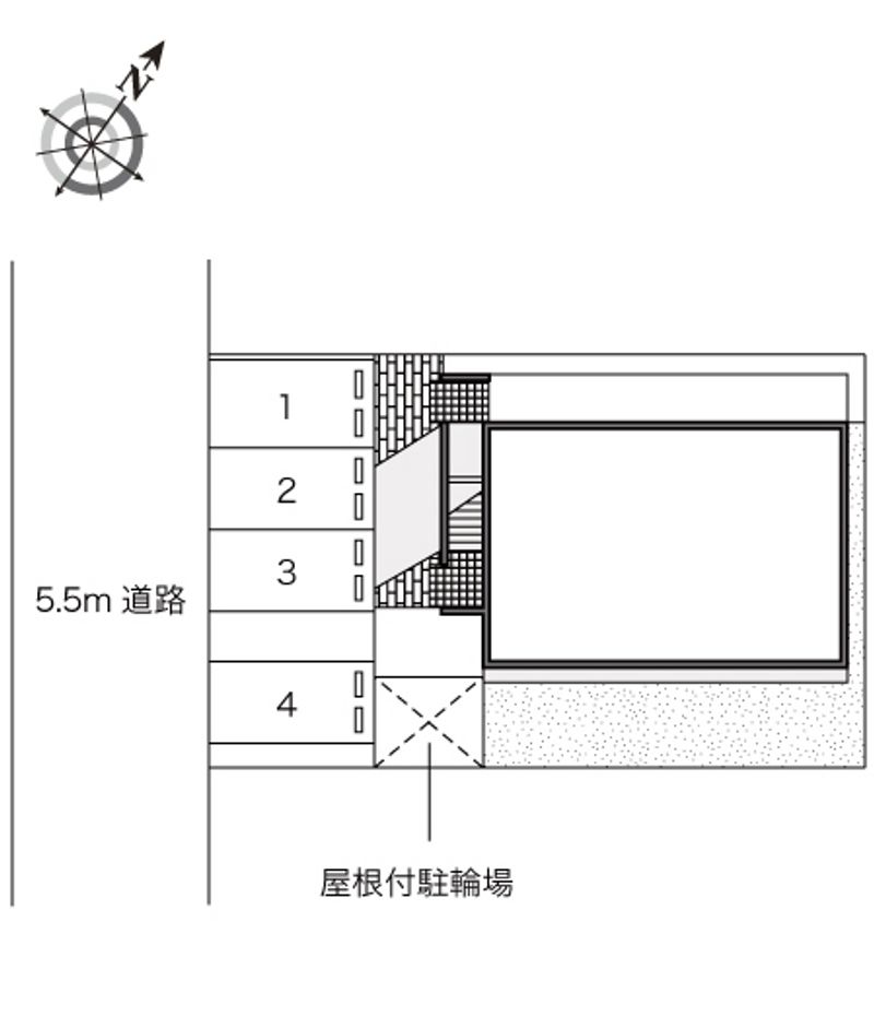 レオパレスコンプリメンティ 配置図