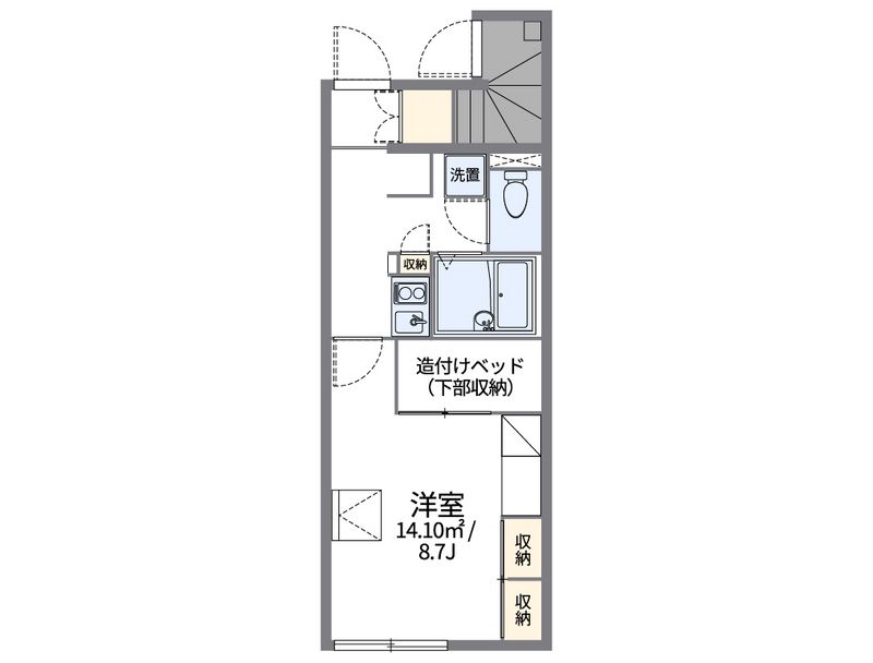レオパレスアミティエ 間取図