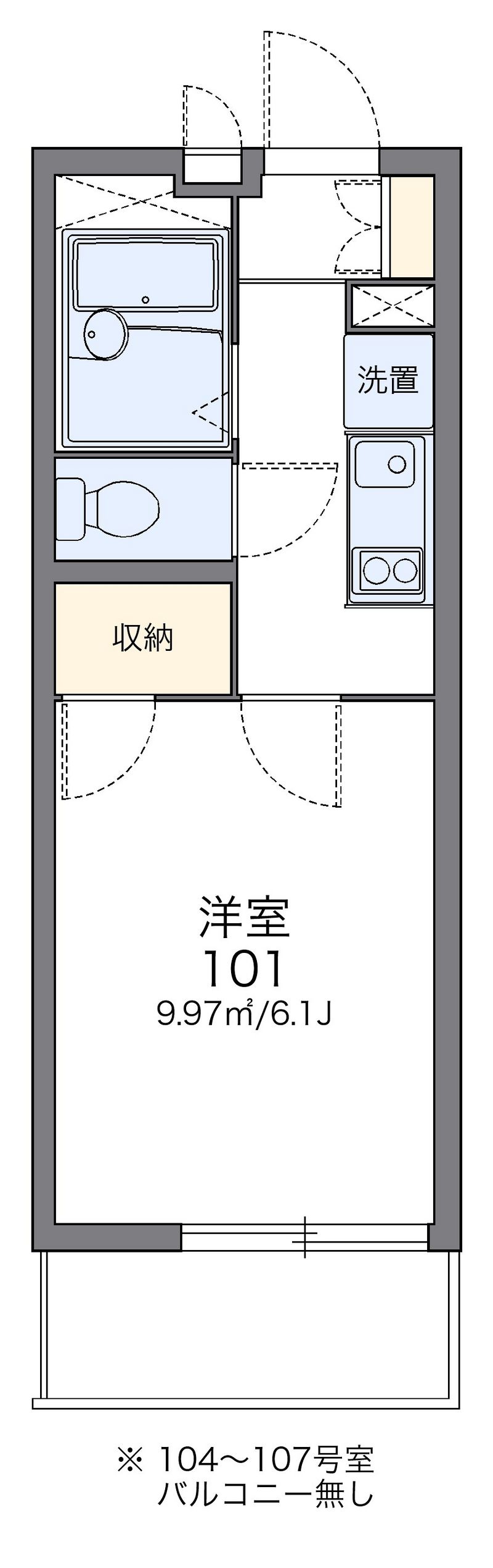 レオパレス平尾 間取図