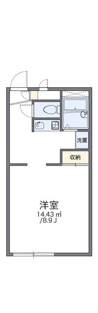 レオパレス日の出 間取り図