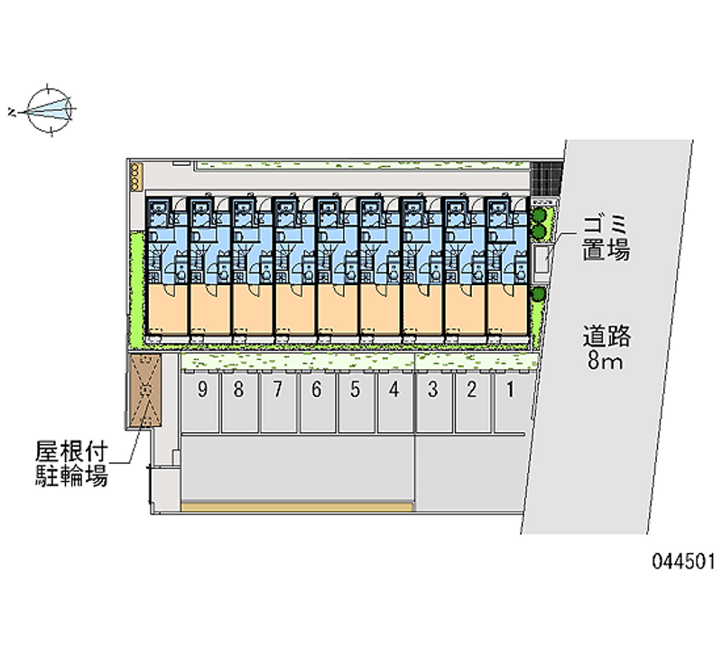 44501 bãi đậu xe hàng tháng