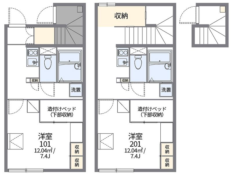 レオパレスＳｈｉｋｏｋｕ中央 間取図