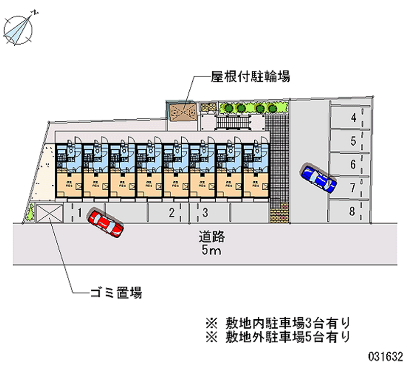 レオパレスカトレア 月極駐車場