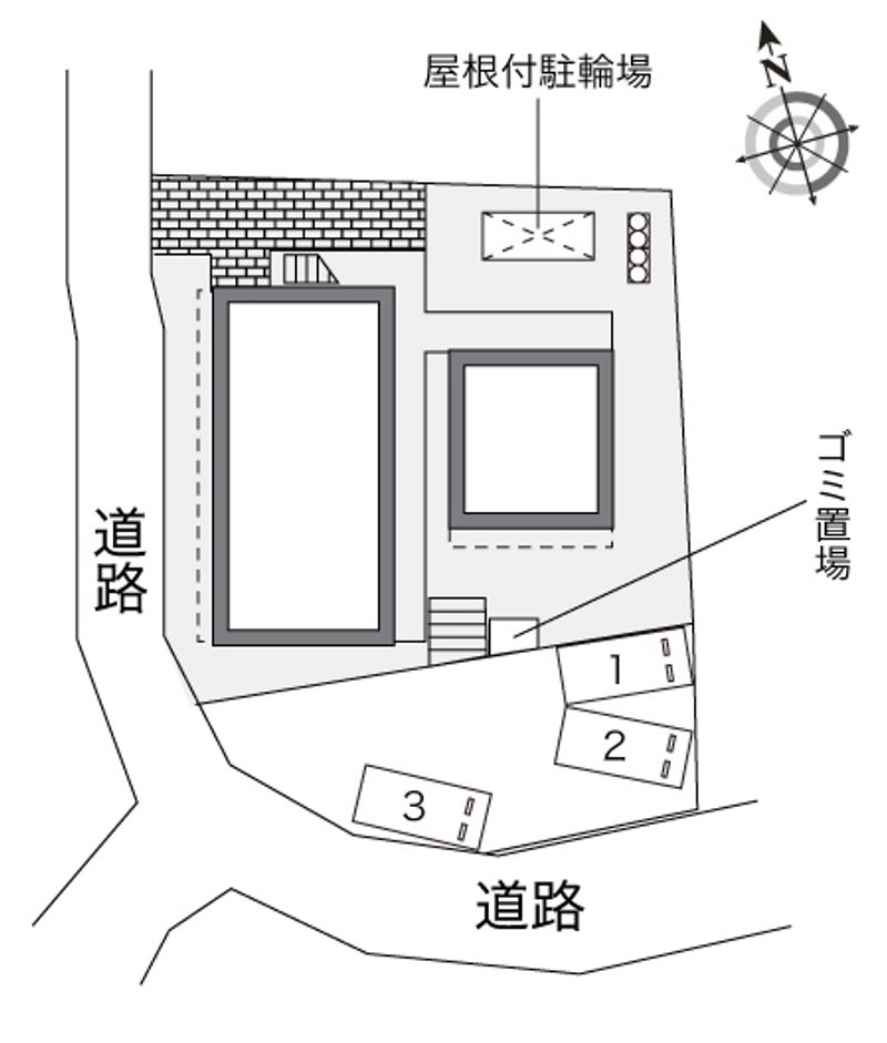 レオパレス鎌倉材木座 配置図