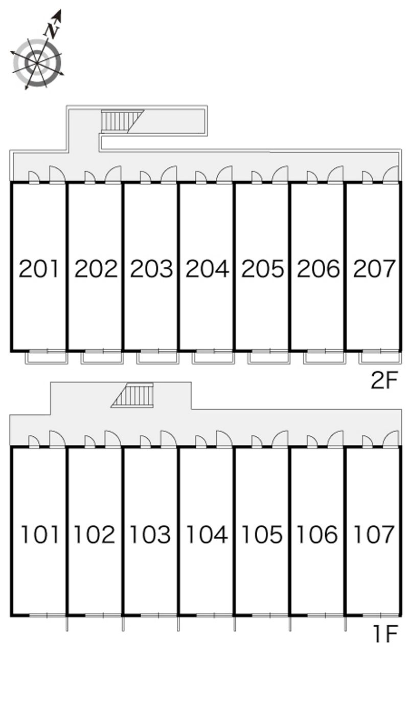 レオパレス高木 間取配置図