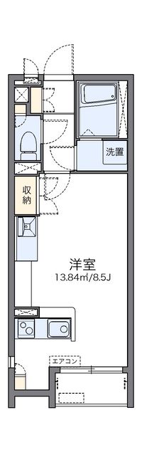 レオネクストＮＡＫＡＪＩＭＡ 間取り図