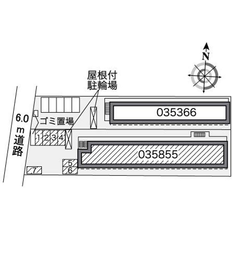 レオパレス千成Ⅱ 配置図