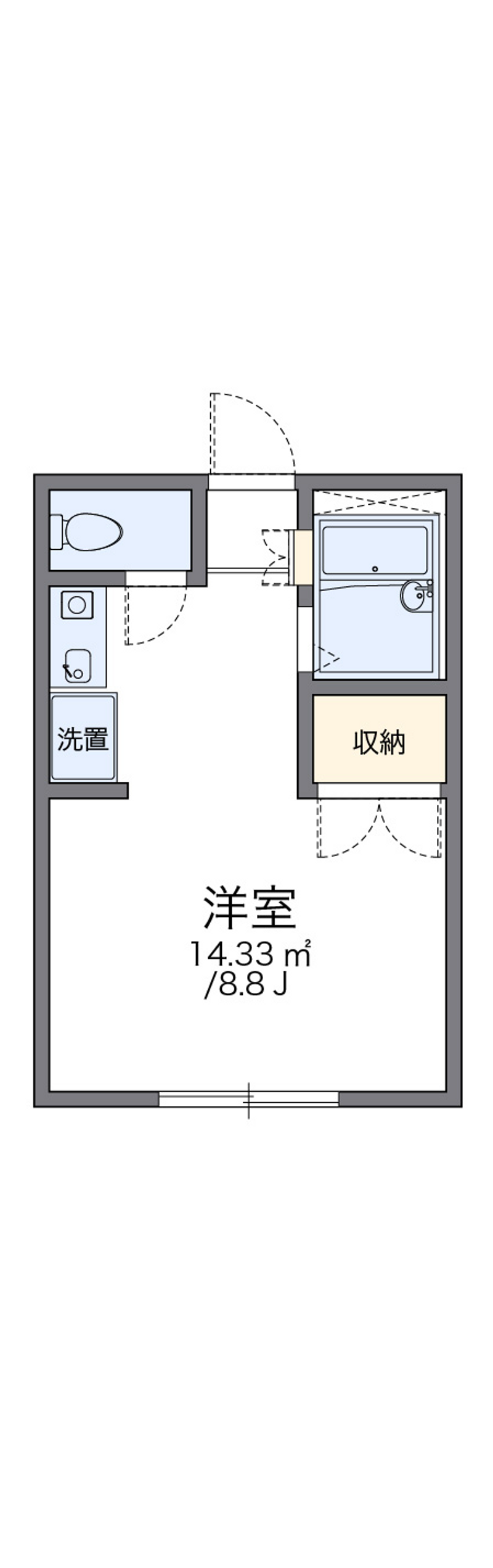 レオパレスみらい 間取り