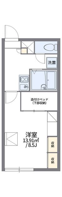 レオパレスリトミシュル 間取り図