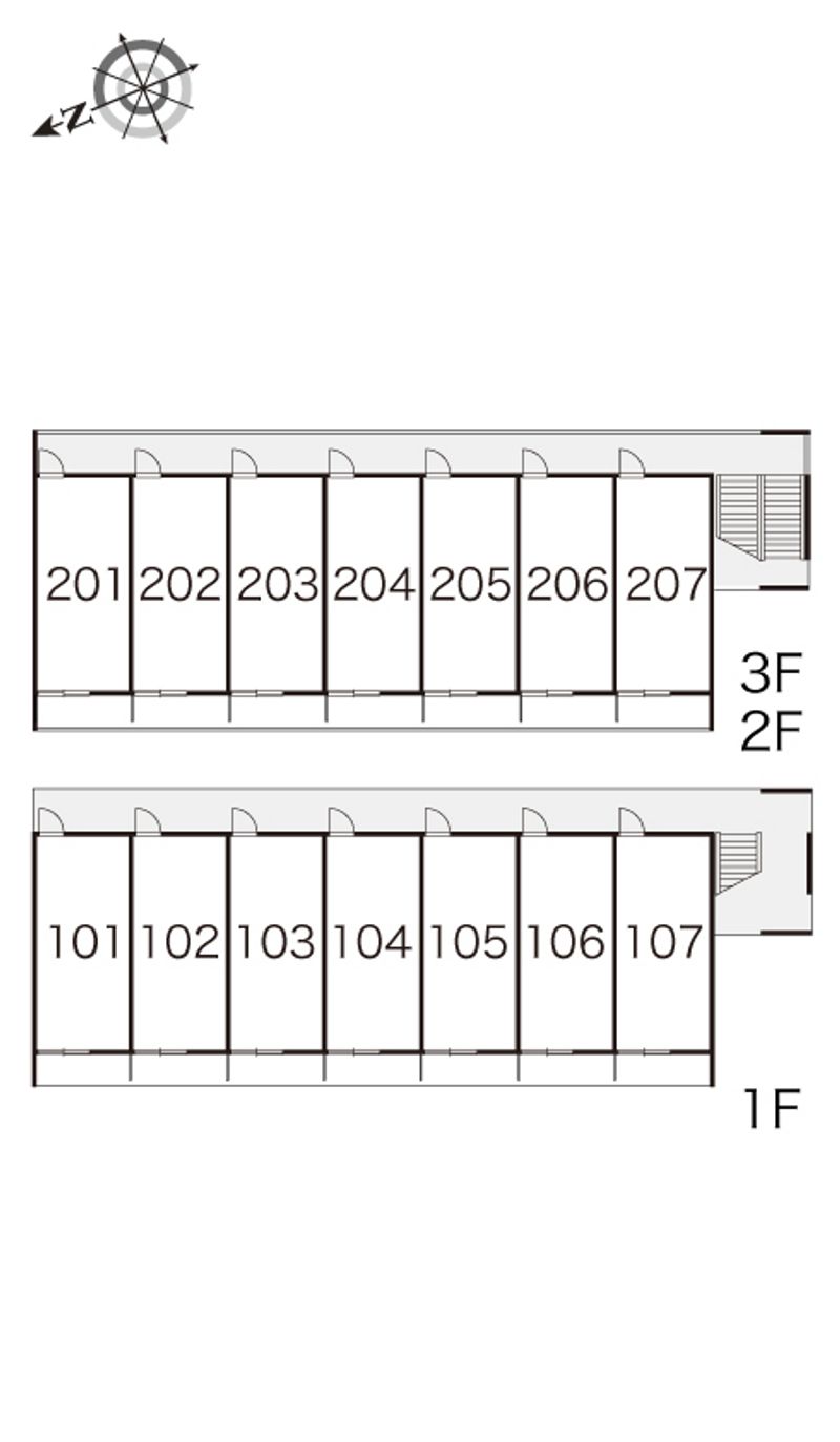 レオパレスアデッソⅡ 間取配置図