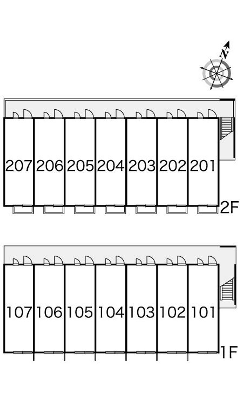 レオパレスドリーミー湘南Ⅲ 間取配置図