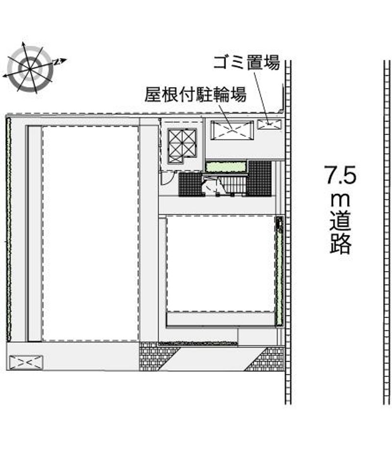 レオパレス駅東 配置図