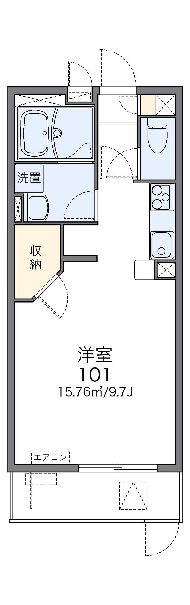 レオネクスト東郷通Ⅰ 間取図