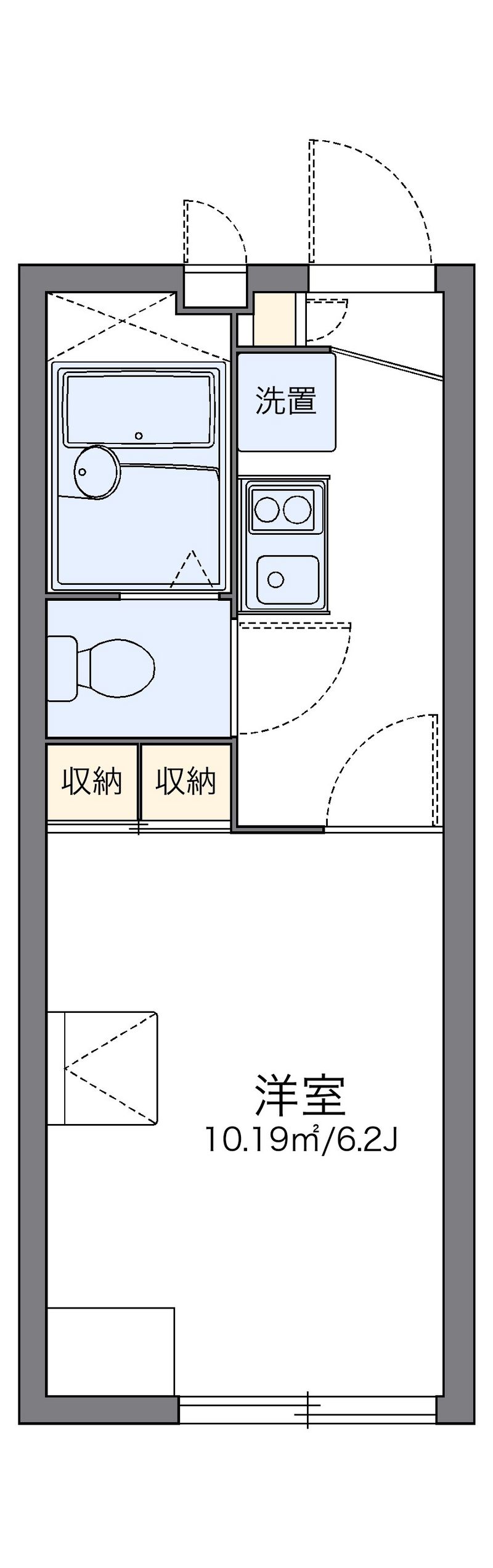 レオパレスコンホート四谷 間取図