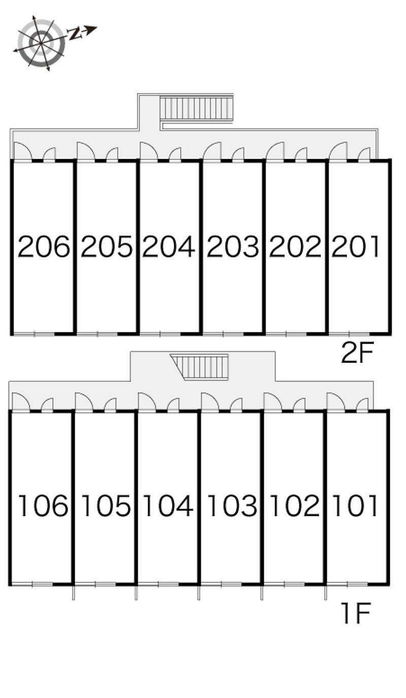レオパレス光南 間取配置図