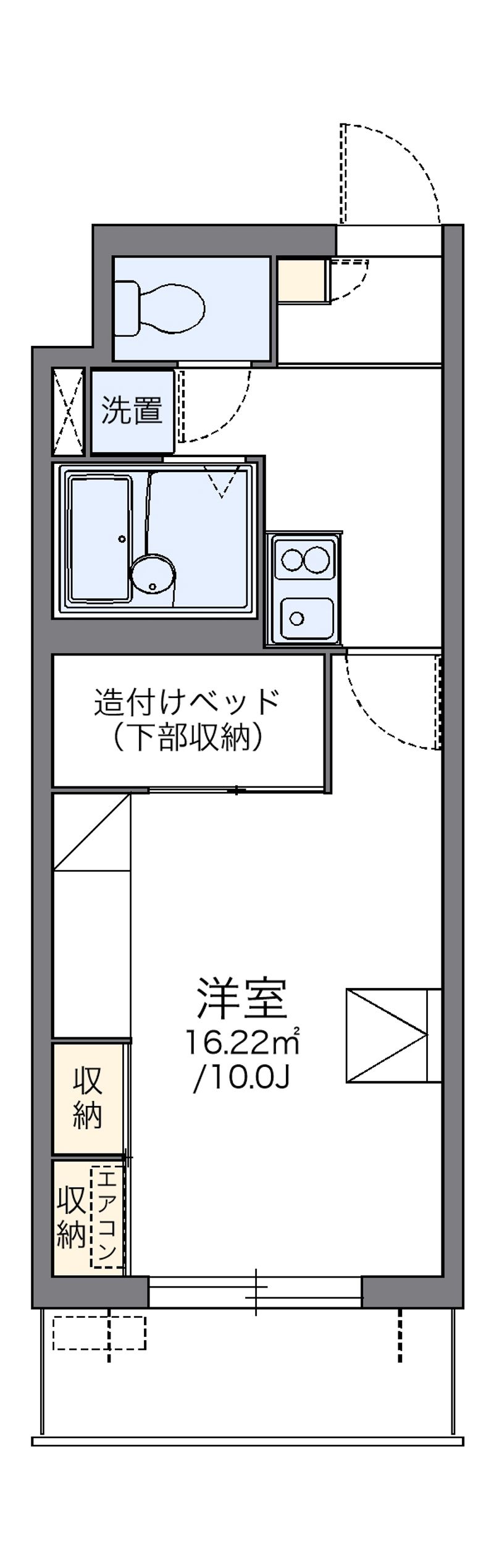 レオパレスパルコートＥ 間取図