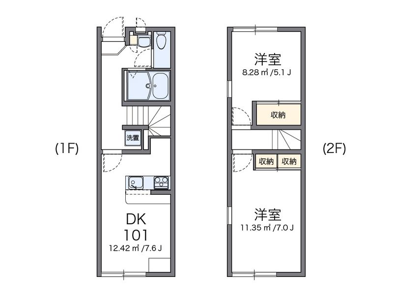レオパレス秋津Ⅱ 間取図