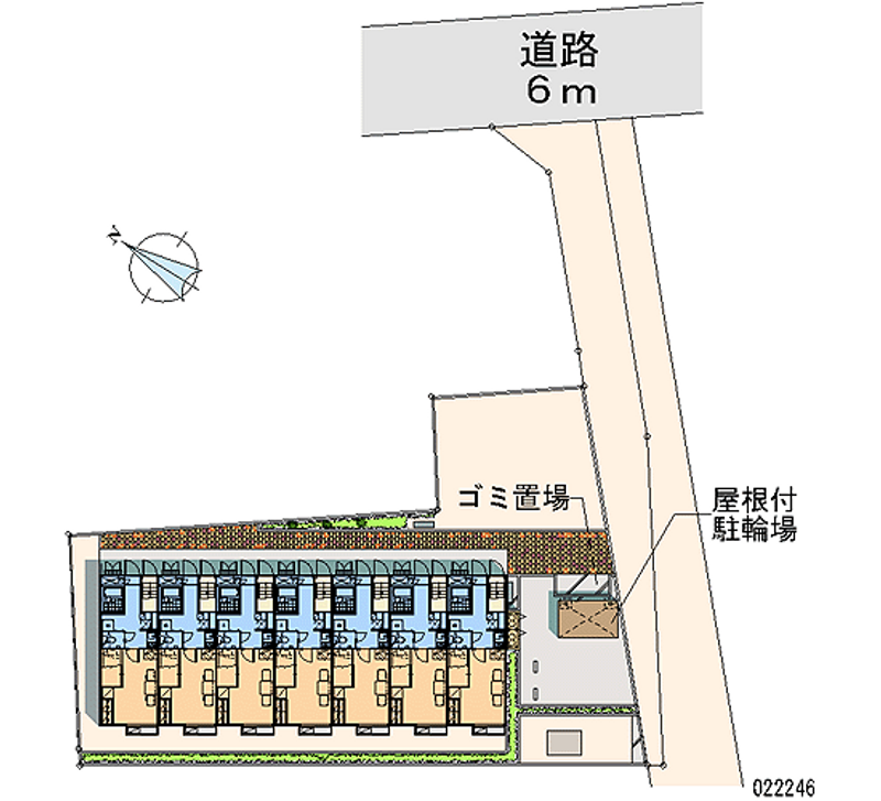 レオパレスウエストグリーンリバー 区画図