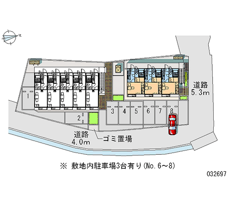 レオパレスヴィラージュⅡ 月極駐車場