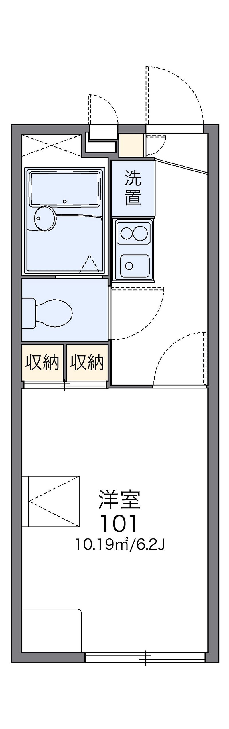 レオパレスピュア 間取図