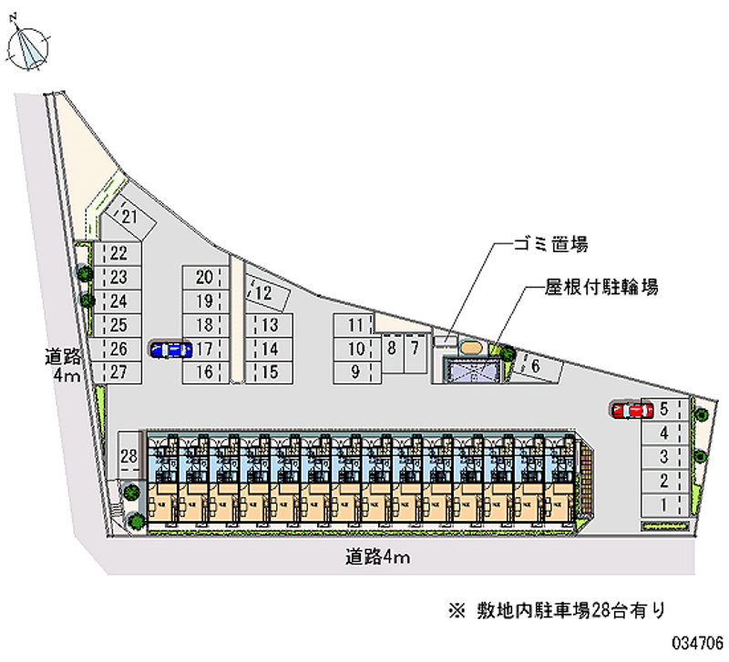 レオパレスＦＵＪＩＴＡＹＡ 月極駐車場