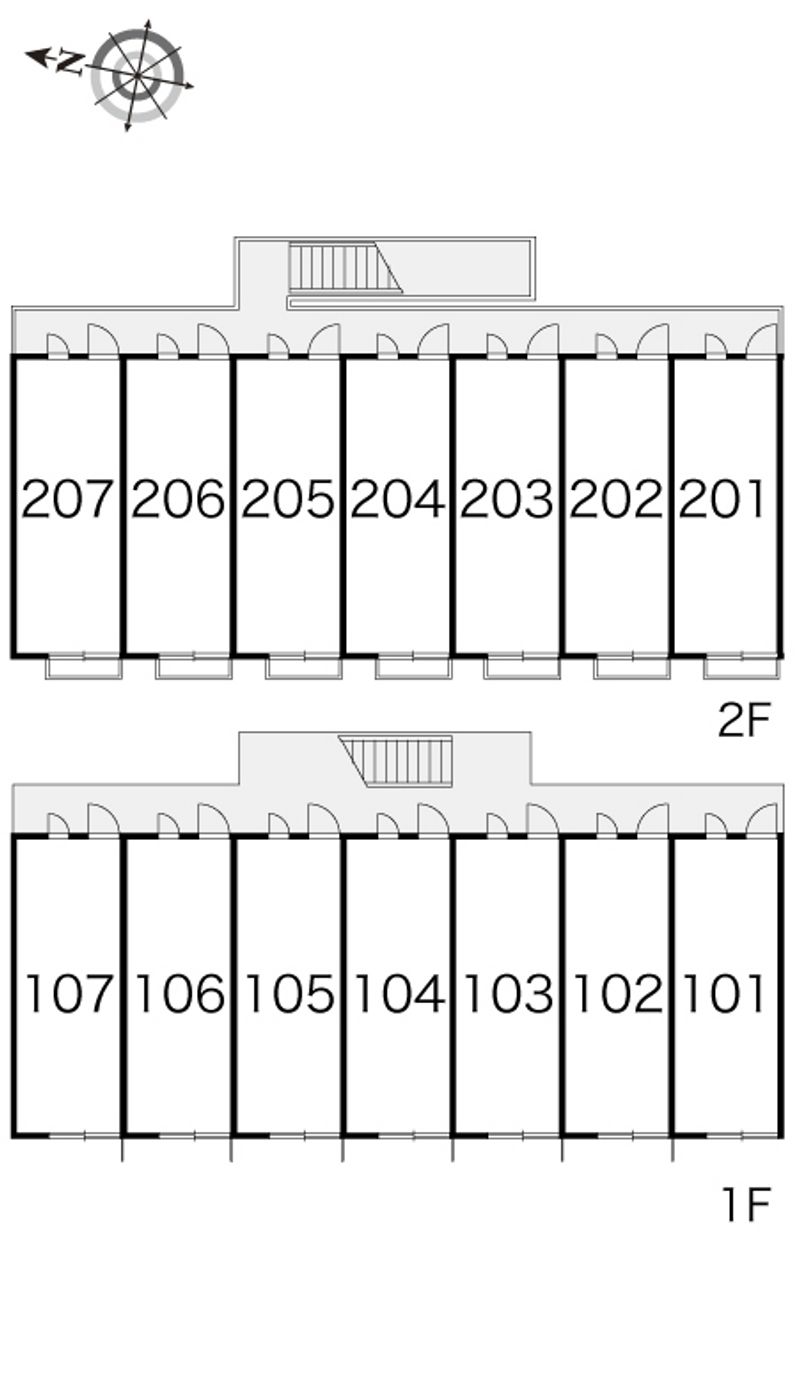 レオパレスフォレストビラ 間取配置図