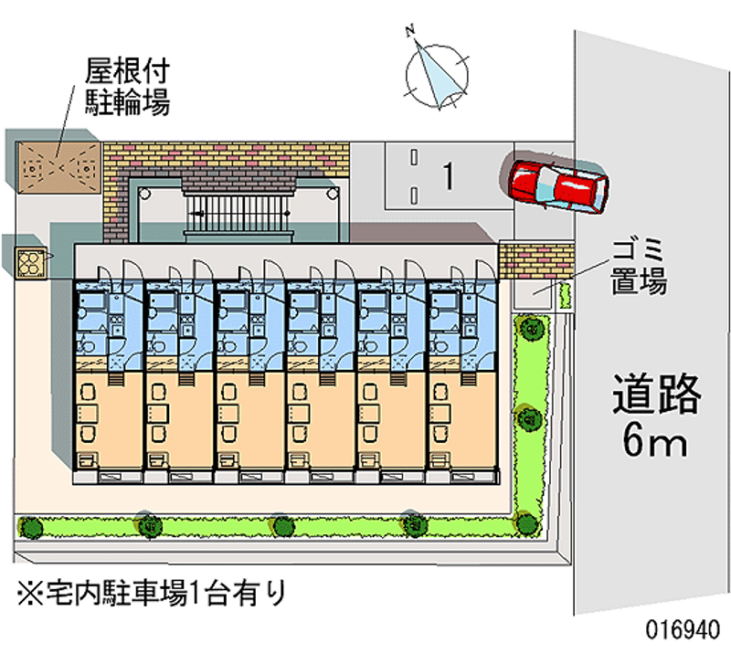 レオパレスローズガーデン 月極駐車場