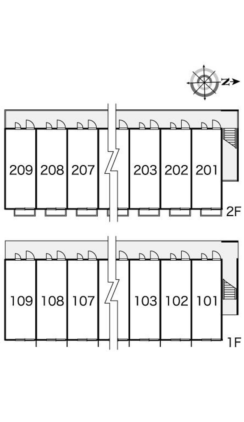 レオパレスＭ　ｓ 間取配置図